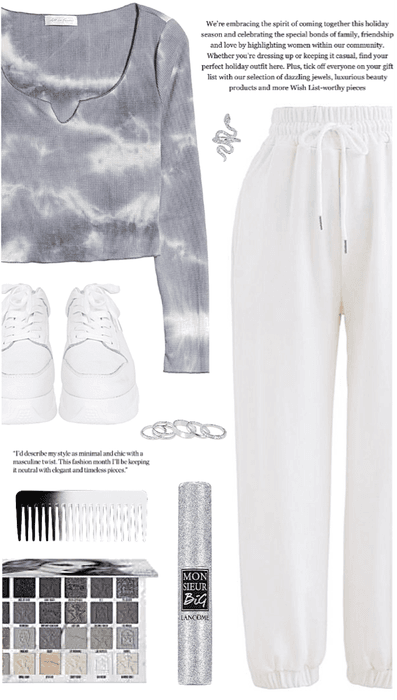 outfit 33// gray tie-dye