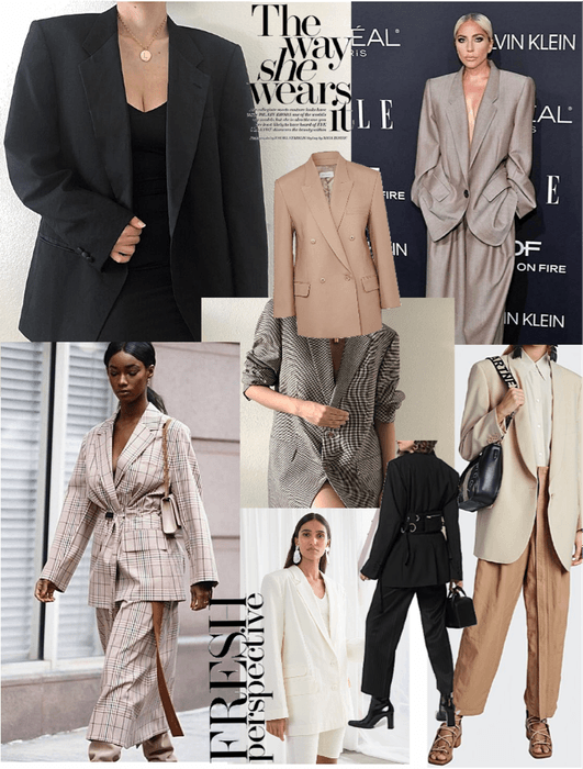 neutral oversized tailoring