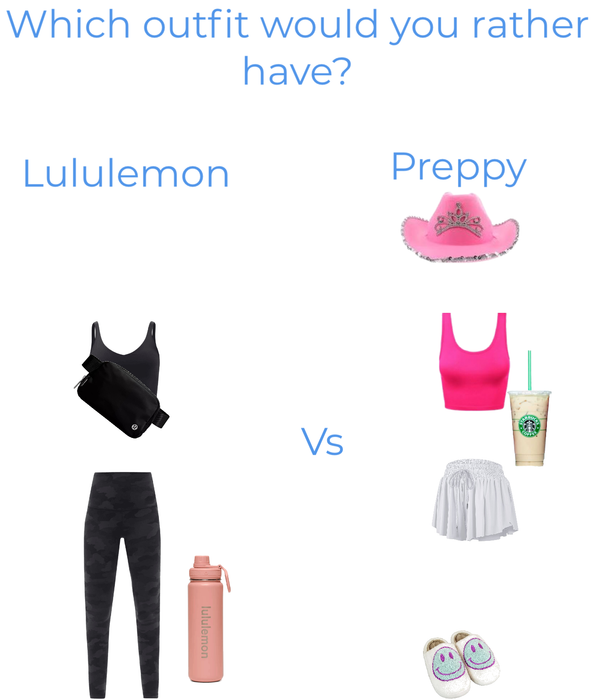 Lululemon vs preppy Outfit
