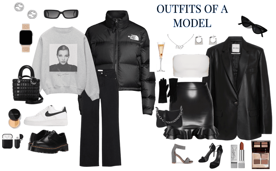 outfits of a model