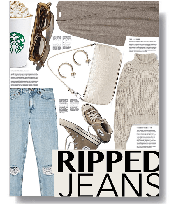 ripped jeans trend 🤍