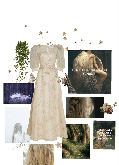 a dress to be buried in the forest in while hozier plays softly from the trees