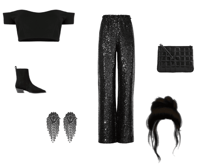 All- black Party look