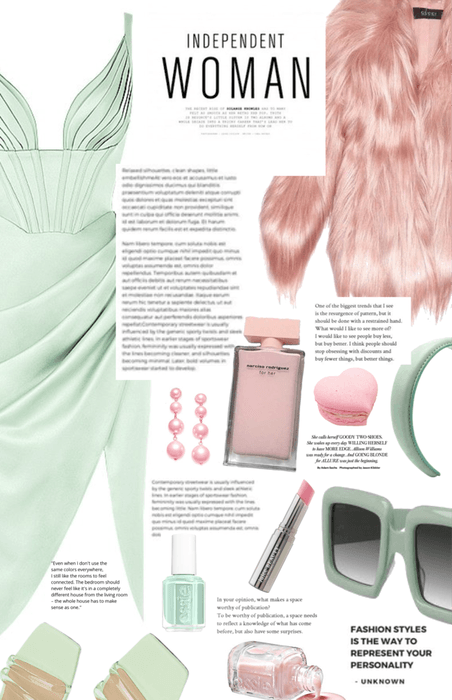 mint pink style