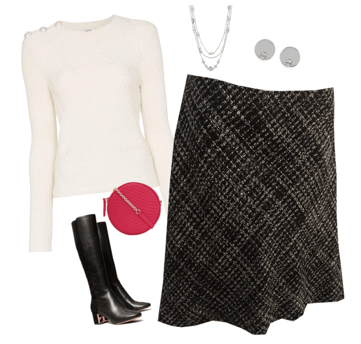 H&M tweed skirt