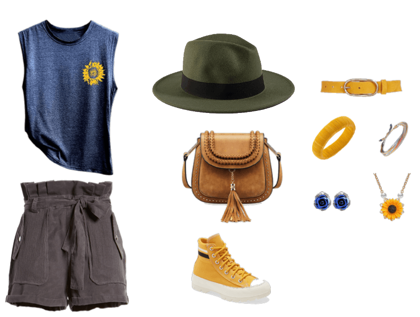 YELLOW/BLUE SUMMER OUTFIT