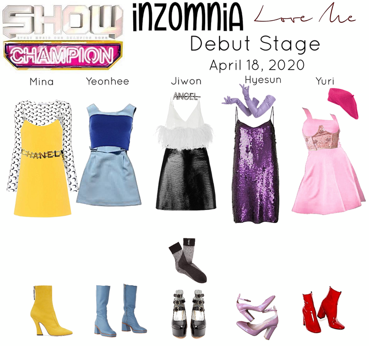 INZOMNIA ‘Love Me’ Debut Live Stage on Show Champion Outfits 04.20