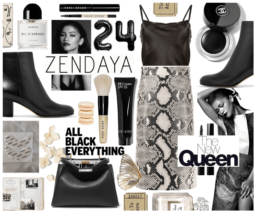 All Black Outfit: Zendaya