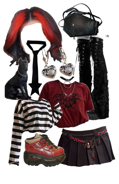 Lucy Hellstar (Party Fit): Monster High Oc Outfit