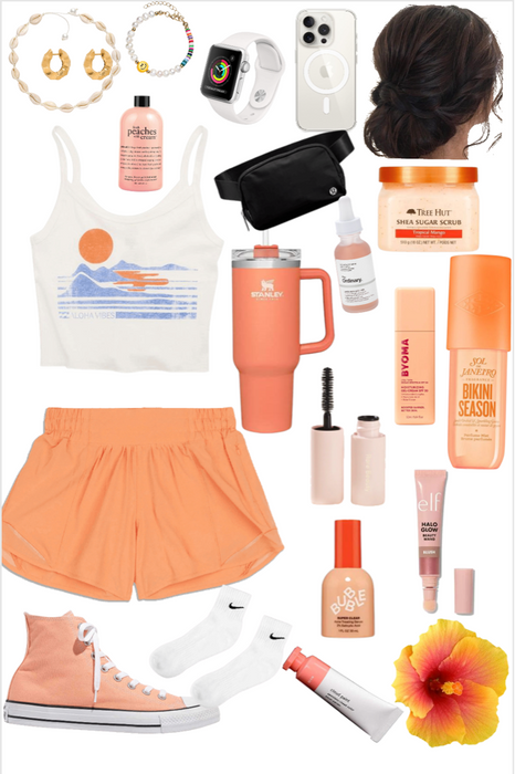 orange summer fit