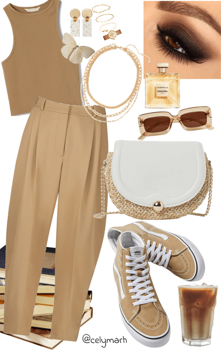 brown caramel outfit