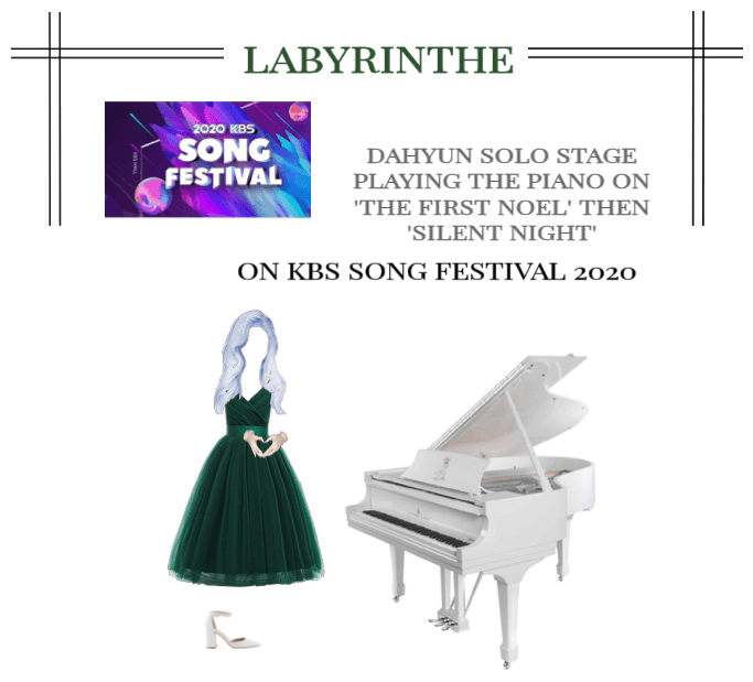 LABYRINTHE DAHYUN SOLO STAGE PLAYING THE PIANO
