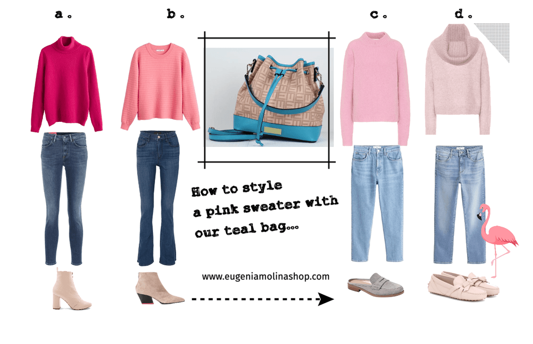 How to style a pink sweater