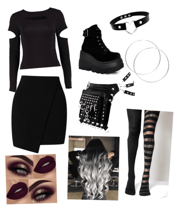 Casual Goth Outfit