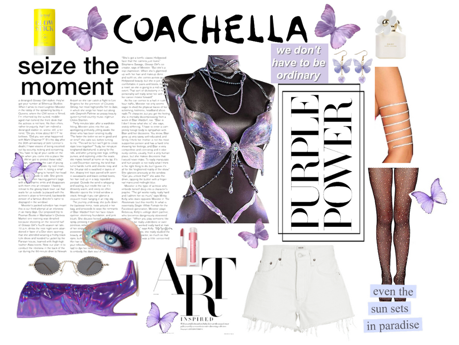 Coachella 2024 Outfit: Purple Butterfly
