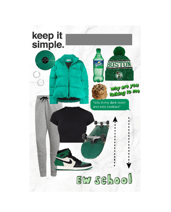 Green inspired outfit