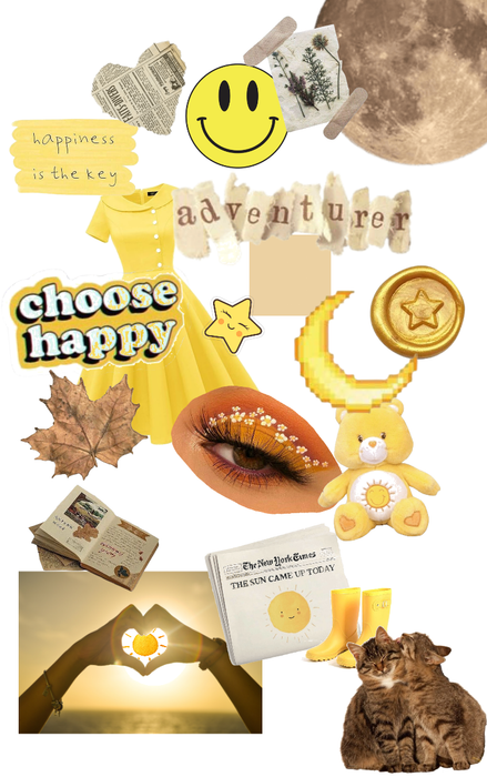 yellow sunny vibes collage