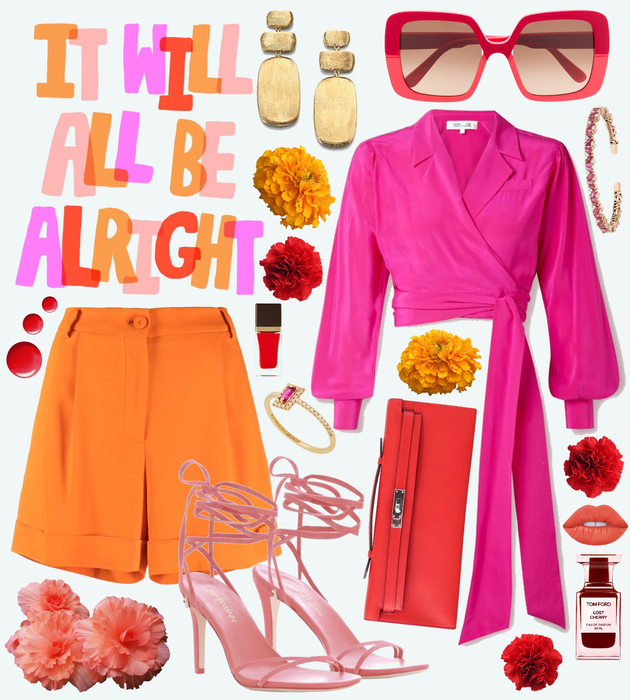 I Will All Be Alright - Red, Pink, & Orange