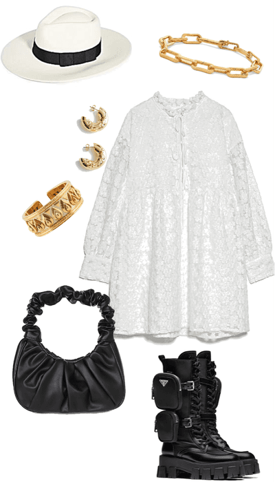 a simple white dress