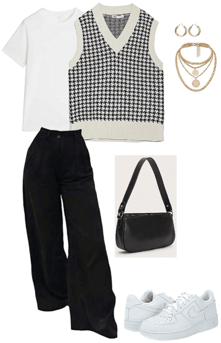 How to Style: Houndstooth Sweater Vest