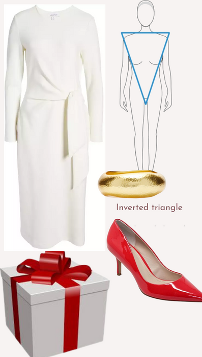 Christmas for inverted triangle