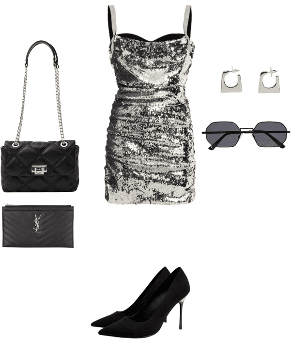 Silver night out dress!