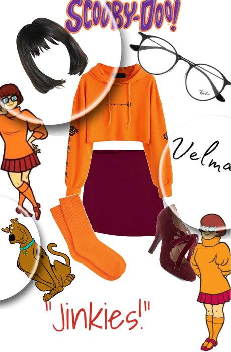 Jinkies! l An outfit that resembles Velma from Scooby Doo for a challenge!