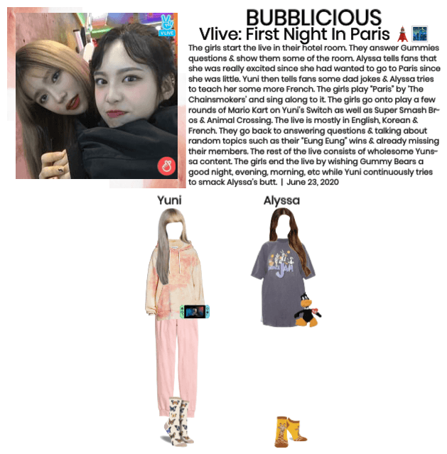 BUBBLICIOUS (신기한) Vlive: First Night In Paris 🗼🌃