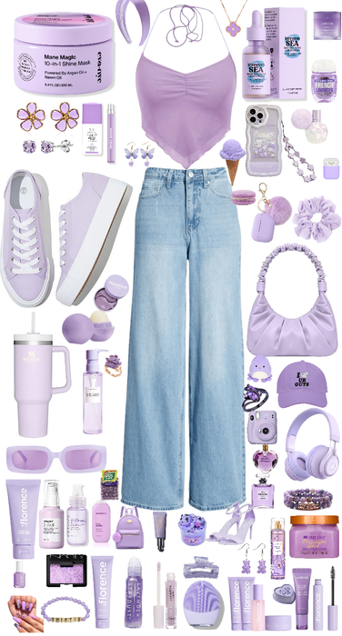 purple fashion/beauty