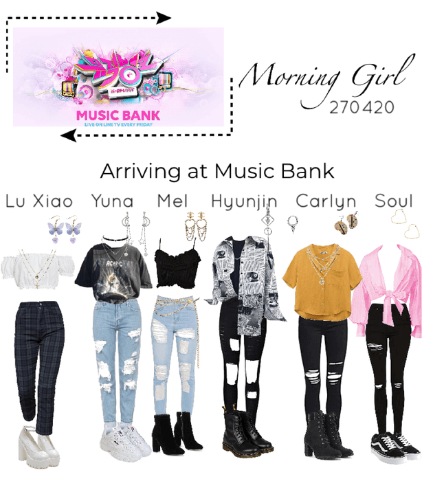 Morning Girl- arriving at music bank