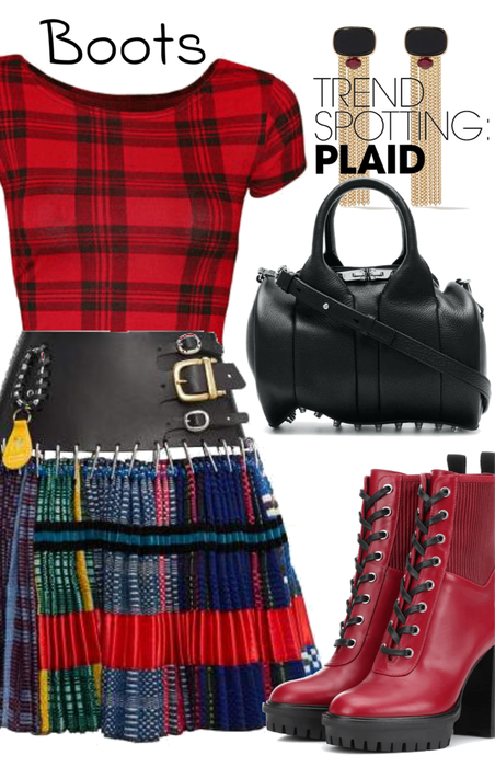 Plaid, Leather and Boots