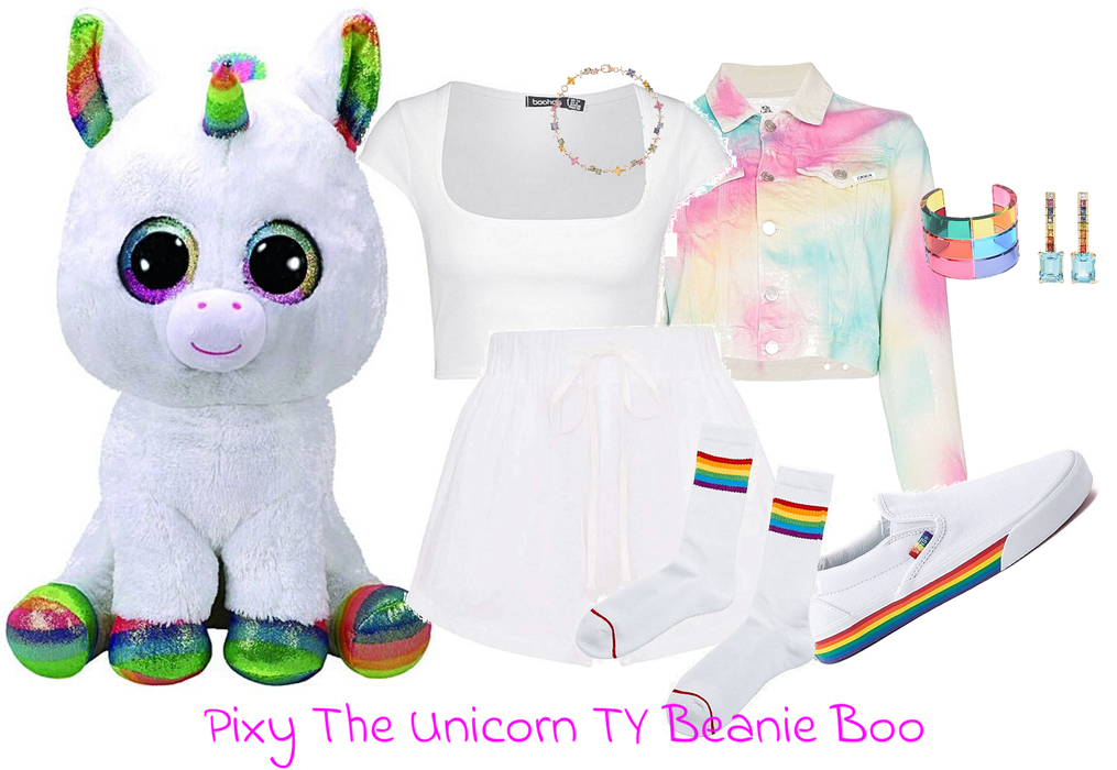 Pixy the unicorn TY Beanie Boo