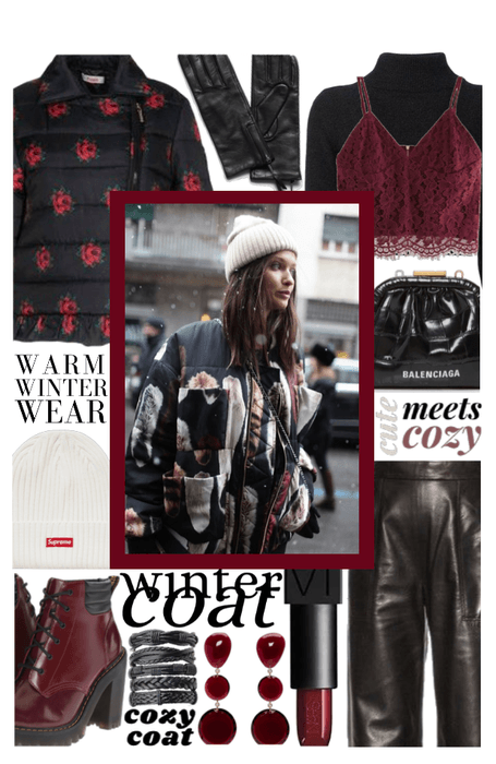 COOL COAT: Leather in the winter