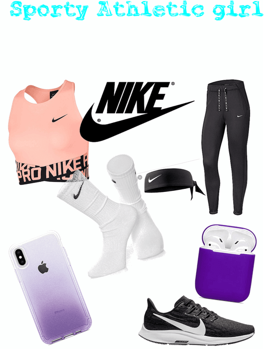 sporty Athletic girl Outfit