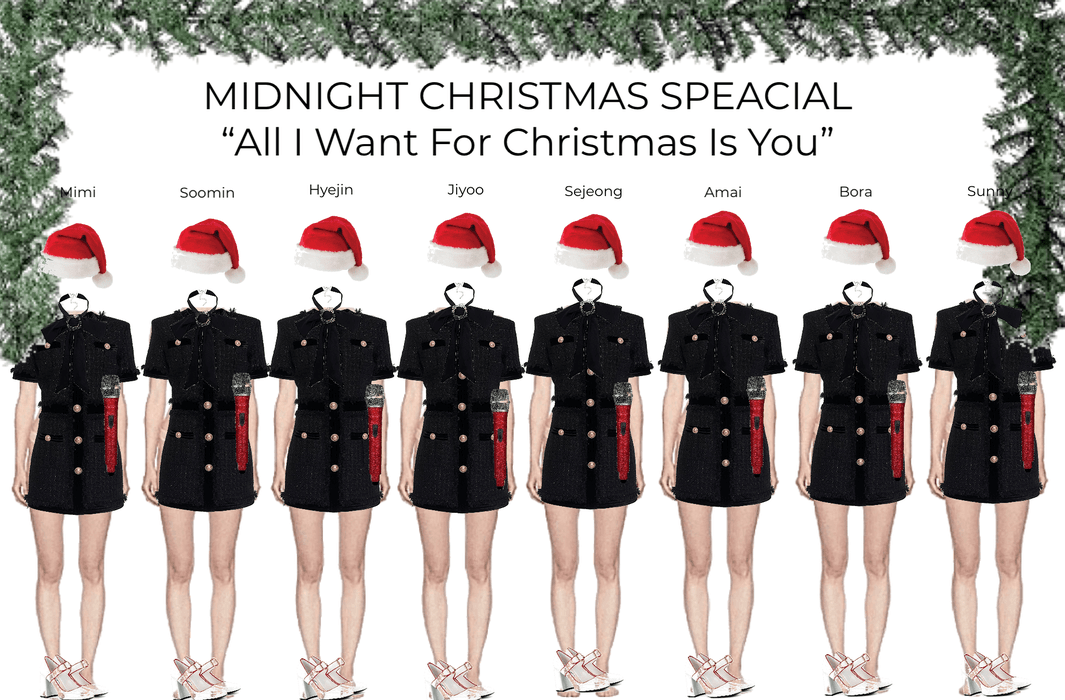 MIDNIGHT CHRISTMAS SPECIAL STAGE PERFORMING “ALL I WANT FOR CHRISTMAS IS YOU”