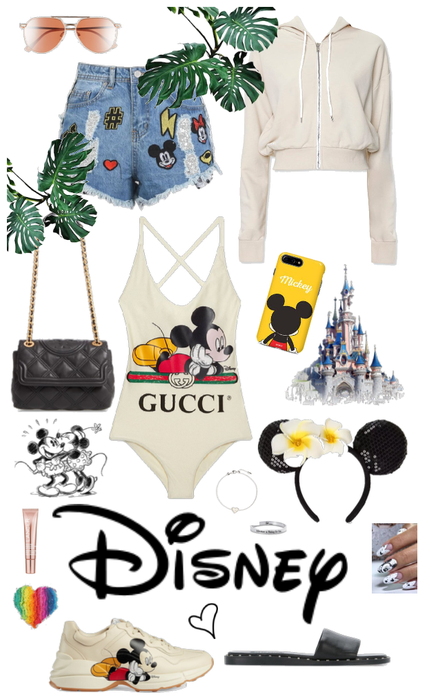 DISNEY swimming outfit with cover up clothes