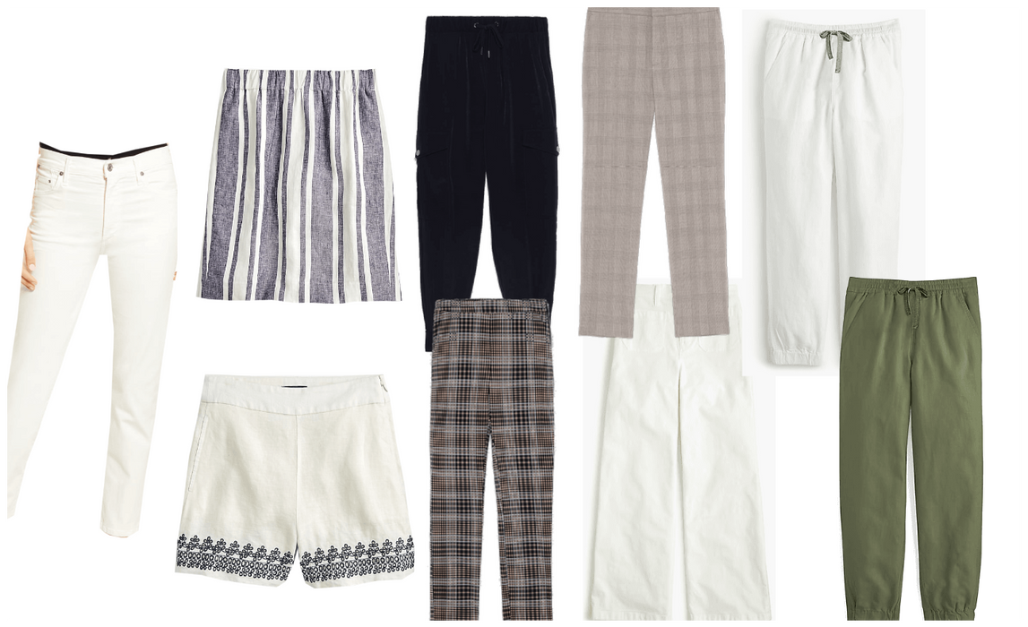 Summer Pants, Shorts, and Skirt