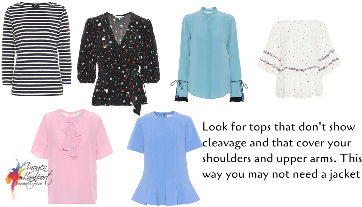 tops for a conservative, hot and humid environment