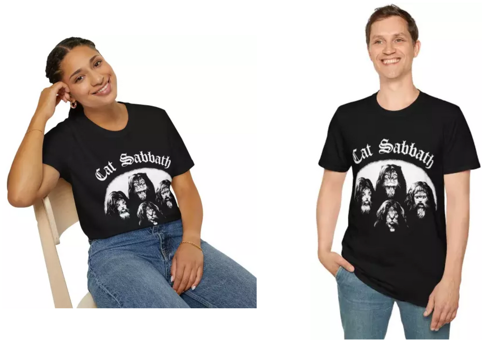 Funny Cat Sabbath Black Sabbath T-Shirt