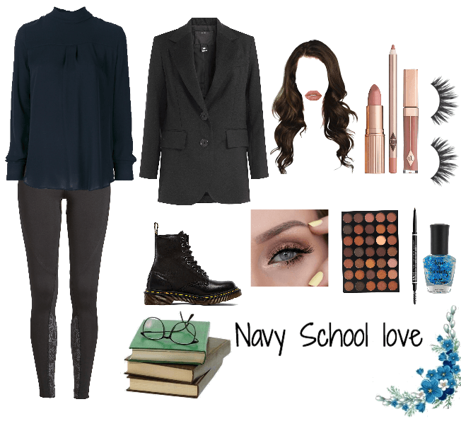 Navy school look
