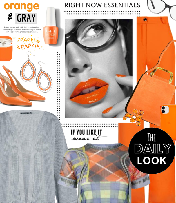 Orange + Gray