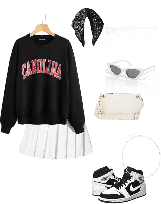 trendy school girl outfit