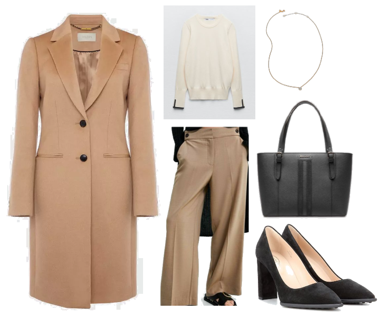Camel tones work outfit