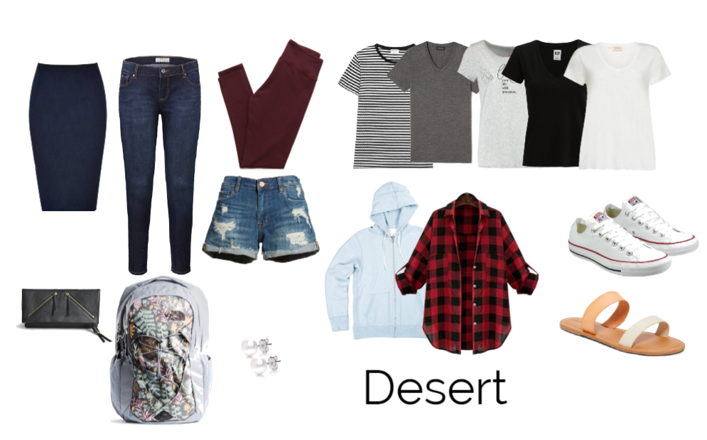 Minimal Vacation Wardrobe: Desert