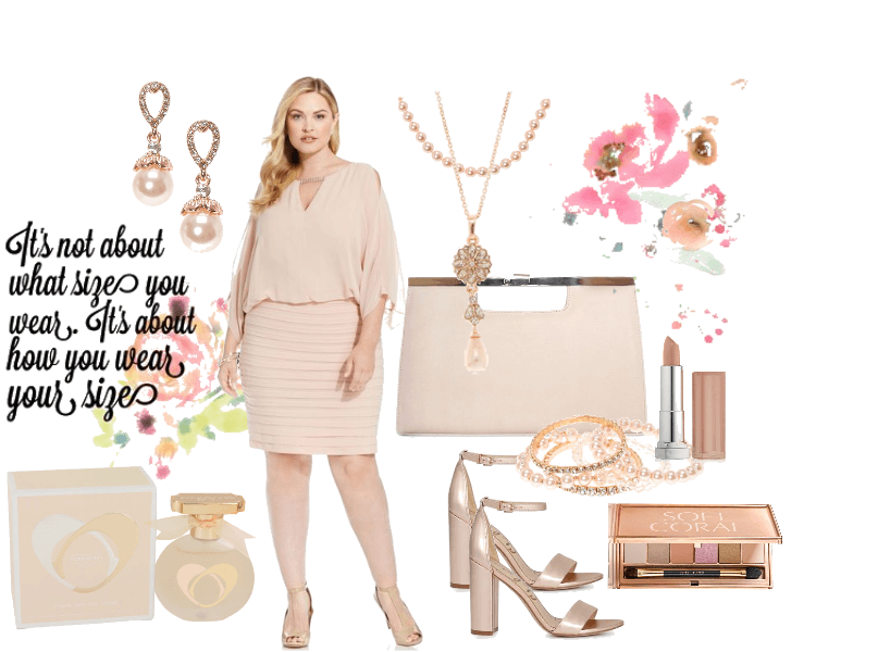 nude blush outfit