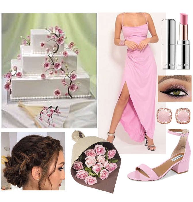 pink bridesmaid