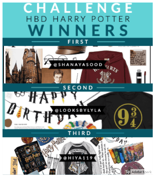 HBD Harry Potter Winners