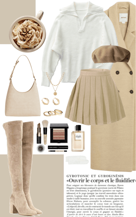 creamy fall outfit