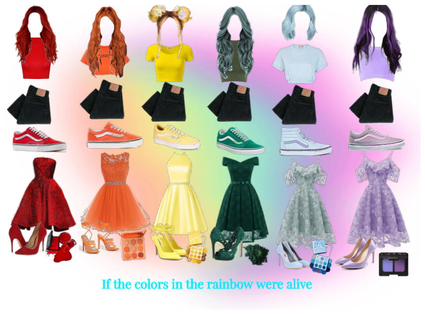 Rainbow outfits