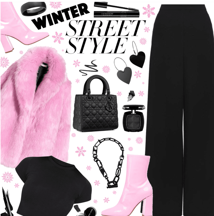 Winter Street style 🖤💖